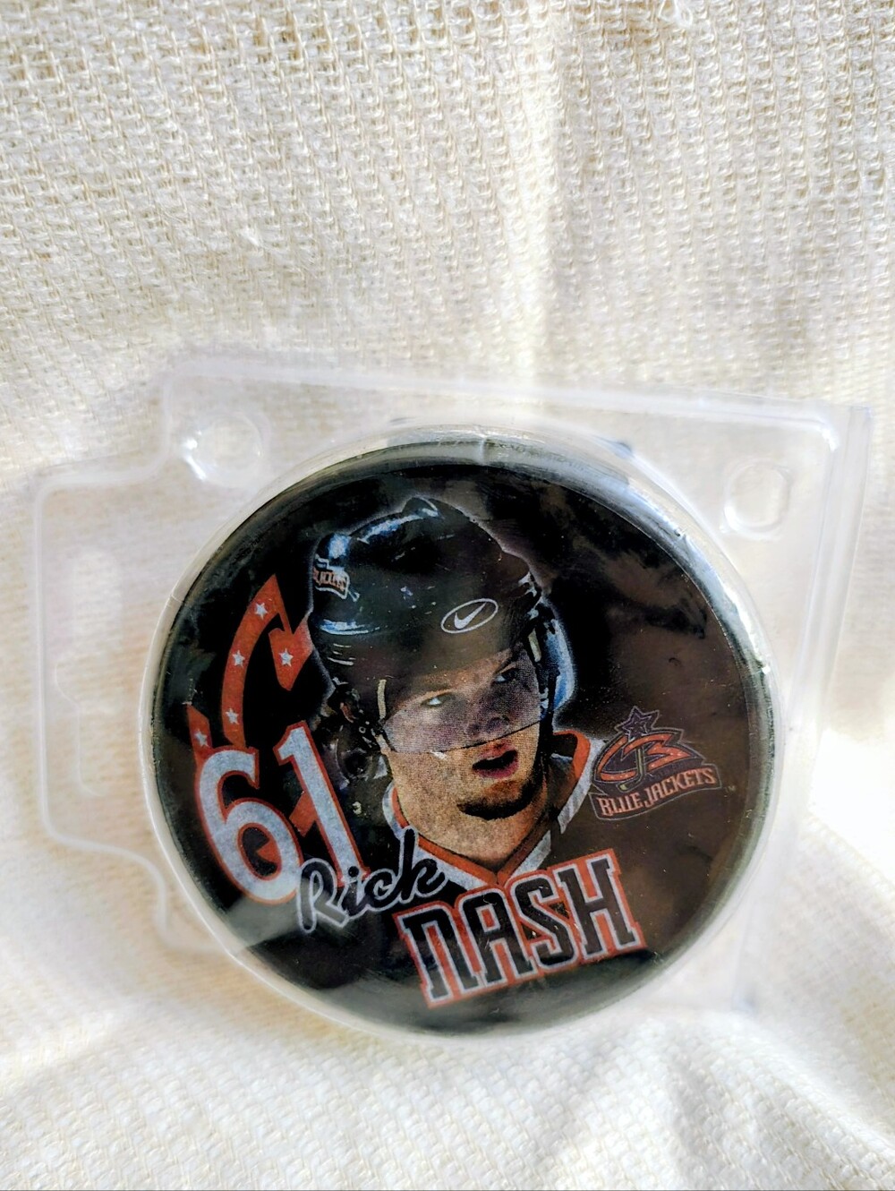 Columbus Blue Jackets NHL Rick Nash #61 Limited Edition Hockey Puck Player Pucks